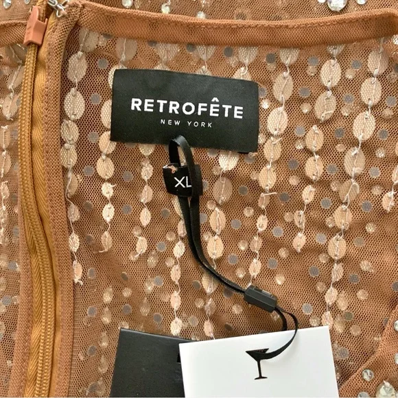 NWT Retrofete Jovie Sequin Dress - Picture 9 of 13